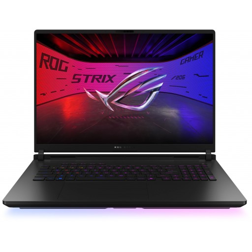 ASUS ROG STRIX SCAR 18 / 18-inch 2.5K (2560 x 1600 WQXGA) 16:10 ROG Nebula HDR Display / Intel® Core™ Ultra 9 Processor 275HX 2.7 GHz (36MB Cache up to 5.4 GHz 24 cores 24 Threads)/ Intel® AI Boost NPU up to 13 / DDR5 32GB ( 16GB DDR5-5600 SO-DIMM the memory speed of the systems vary by CPU SPEC *2 ) / 2TB PCIe® 4.0 NVMe™ M.2 Performance SSD + 1x M.2 SSD / NVIDIA® GeForce RTX™ 5090 Laptop GPU 24GB GDDR7 / Backlit Chiclet Keyboard Per Key RGB with Copilot key / Fast charging ( Recharge from 0-50% in 30 minutes ) / Incl. ROG backpack / Off Black / Windows 11 Home / 1YR PUR Warranty