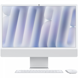 24-INCH IMAC WITH RETINA 4.5K DISPLAY NANO-TEXTURE GLASS: APPLE M4 CHIP WITH 10‑CORE CPU AND 10‑CORE GPU 256GB SSD 16GB - SILVER