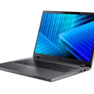 Acer TravelMate TMP214-75-G3-TCO-702K 14" WUXGA IPS SlimBezel Intel Core Ultra 7 processor 155H 16 GB DDR5 Memory 512GB PCIe NVMe SSD SD card reader WIFI6E+BT 2x2 AX+BT 6E FHD IR camera FPR BackLit KB 53Wh Li-ion battery 65W TypeC adapter Windows 11 PRO 3 YRS OSW