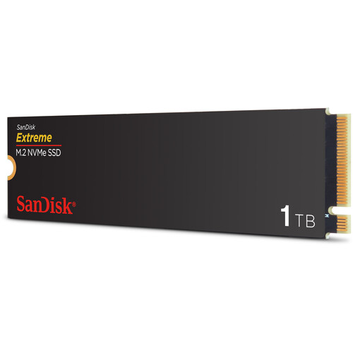 Sandisk Extreme 1TB NVMe SSD - Read Speed up to 5150 MB/s Write Speed to up 4900 MB/s PCIe 4.0 x4 nCache 2.0 600TBW