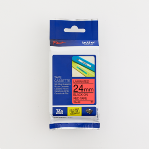 Brother 24MM Black on Red Laminated tape