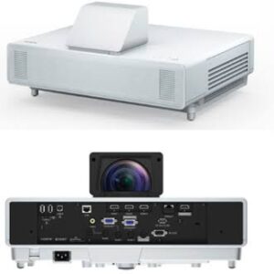 Epson 5000lm FullHD 1920x1080 16:9 Laser USB 2VGA 2HDMI RS-232C LAN Wi-FiOptional NoBag White NoBracket UltraShortThrow