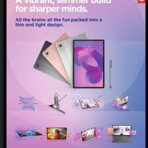 TB336ZU IdeaTab Matt Edition / Grey / 11" 2.5K / 2560x1600 / Paper-like Anti-Glare / MediaTek Dimensity 6300 (8C 2x A76 @2.4 GHz+6x A55@2.0 GHz) / 8GB / 256GB UFS 2.2 / 5G / Voice Call / MicroSD Card / Lenovo Folio Keyboard+Tab Pen / Android 15/16/17 / 1YRCI